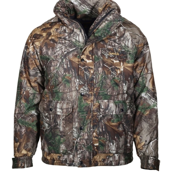 Gamehide Wind & Waterproof Insulated Flatland Parka Size Large Camouflage Warm - Picture 10 of 10